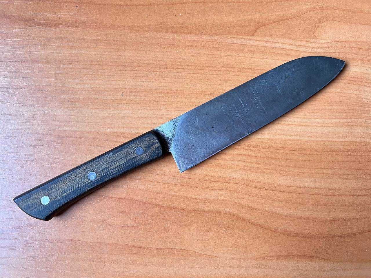Винтажный кухонный японский нож Сантоку Kanemoto