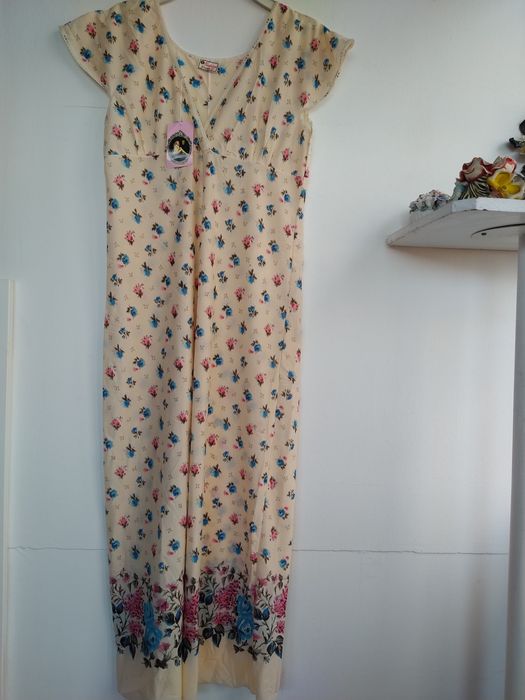 Camisa de noite padrão floral - Pardos Manufacturas - Tam.XXL