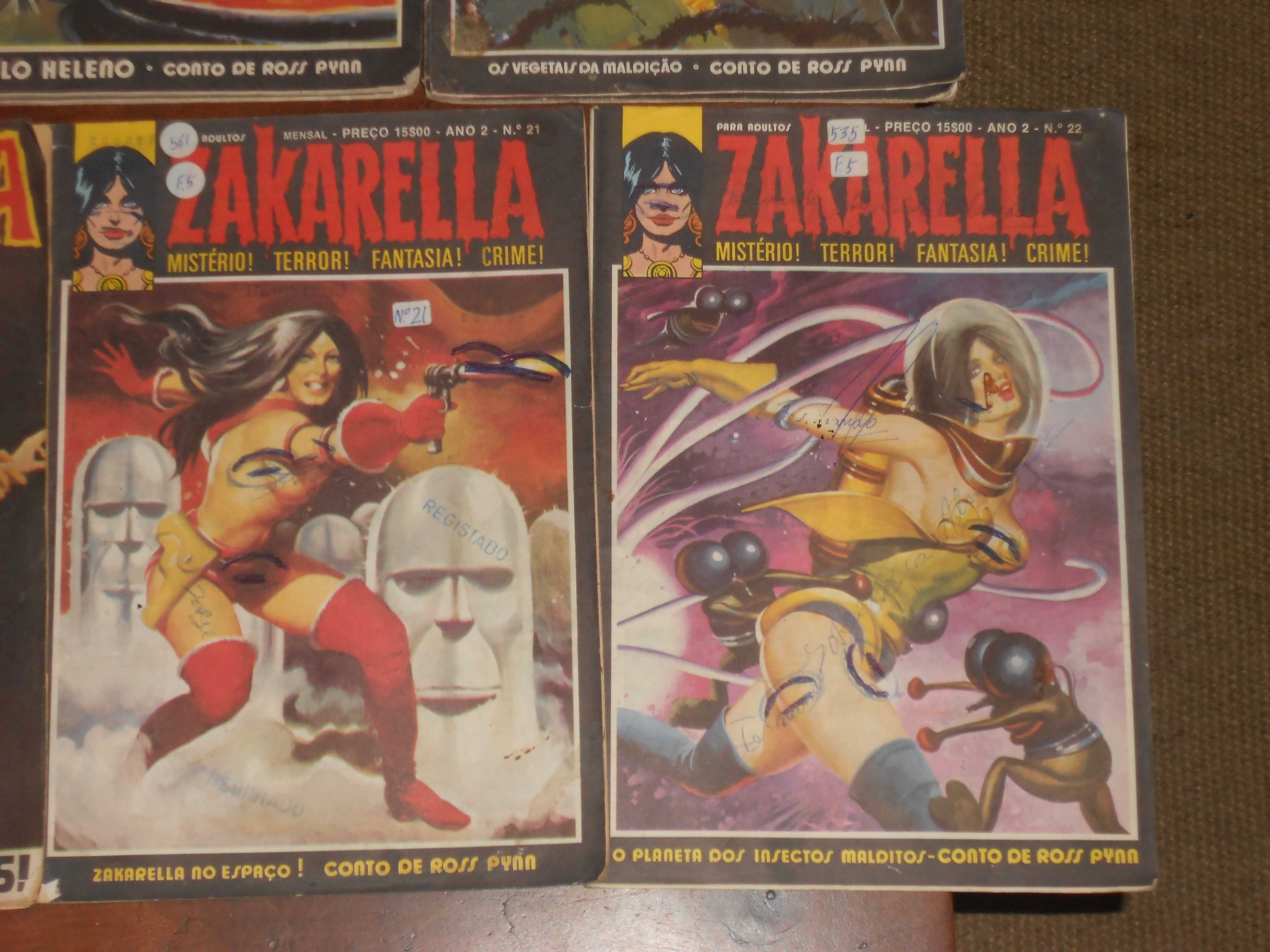 Revistas antigas Zakarella Vampirella Anos 70