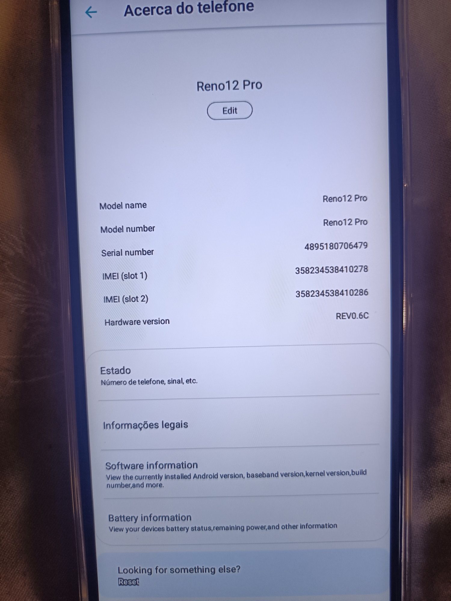 Reno 12 pro smartphone