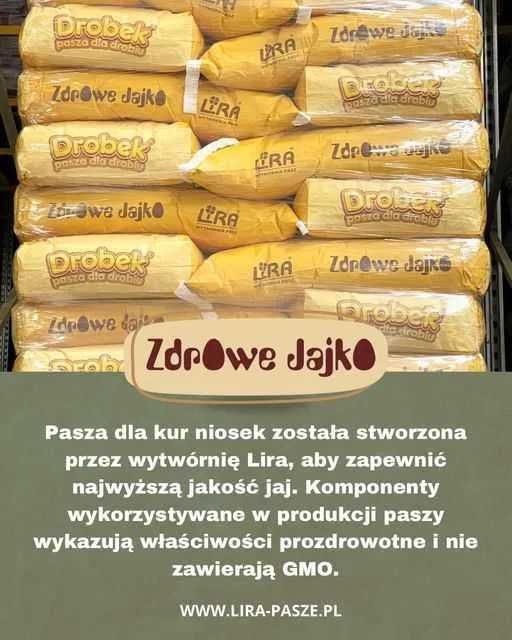 Zdrowe jajko - pasza dla kur niosek. Wsparcie zdrowia 59 zł/25kg