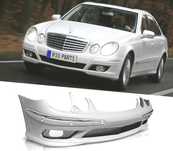 PÁRA-CHOQUES FRONTAL MERCEDES W211 02-06 PDC LOOK AMG + NEVOEIRO