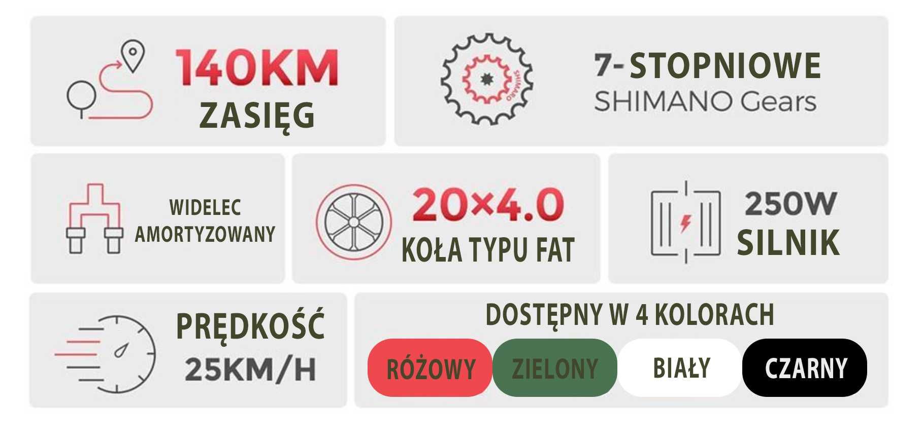 Rower L20 Engwe Elektryk 110km na Ładowaniu! GWARANCJA 12 Mcy!