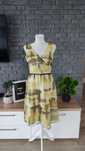Jedwabna sukienka Molton 38 za kolano elegancka 100% silk mozaika Glam