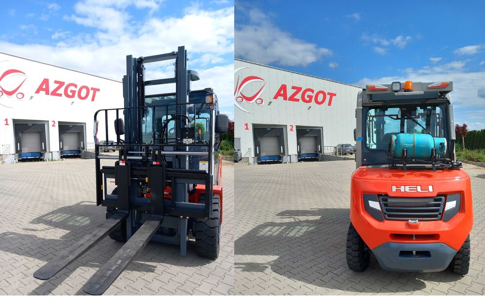 Wózek Widłowy Heli 5,0t Maszt 3,3 LPG Kubota z Pozycjonerem Wideł