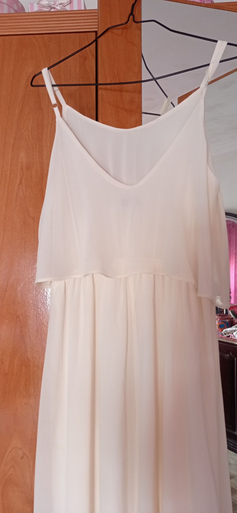 Vendo vestido de cerimônia, comprido coral claro