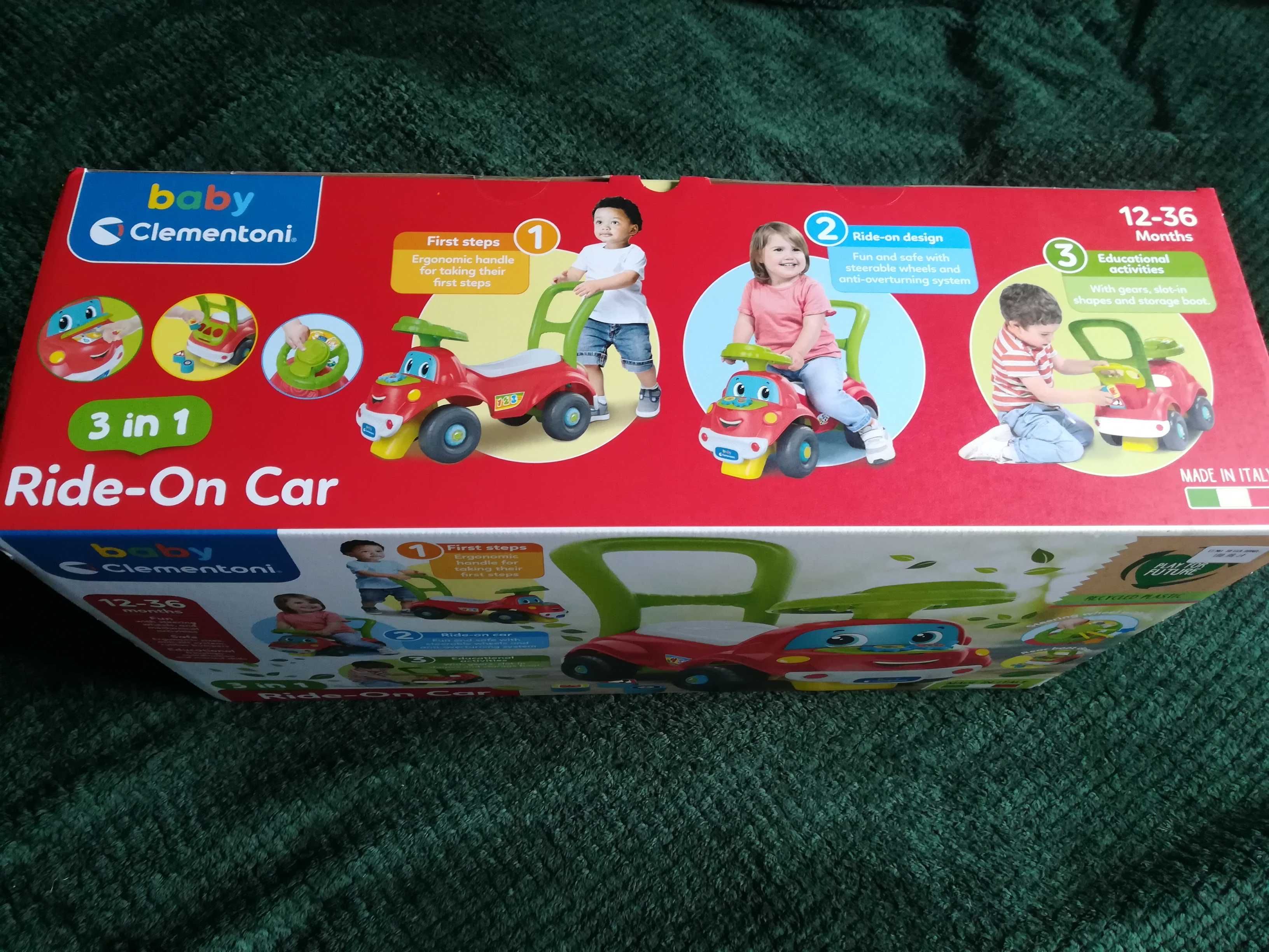 Nowy Jeździk 3w1 Auto autko pchacz ride-on car Clementoni