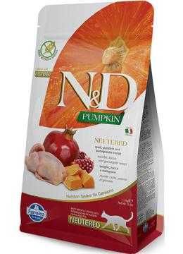 Корм для кішок Farmina N&D GF Pumpkin Sterilised Перепілка/Гарбуз