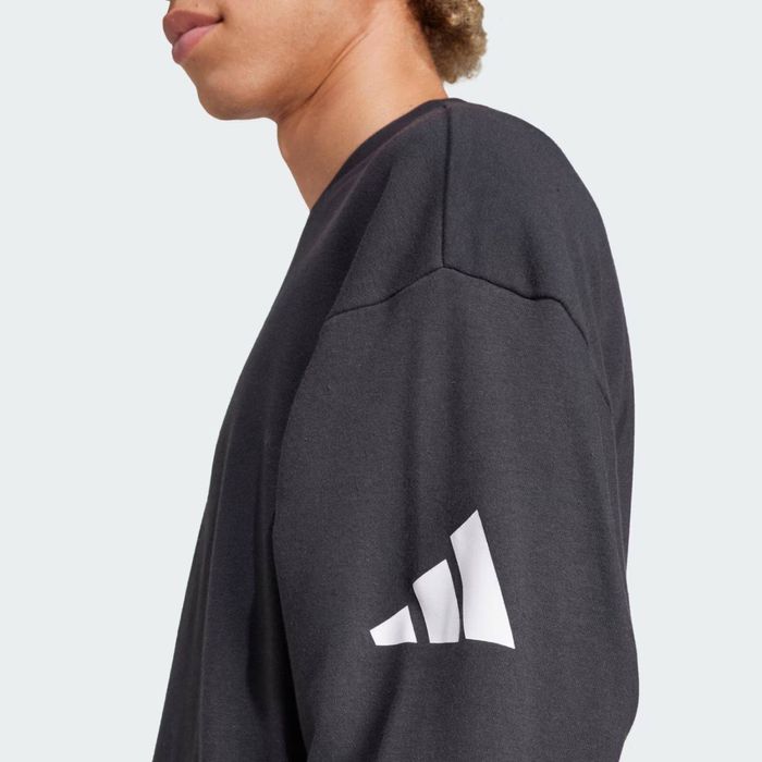 Свитшот Adidas Essentials Loose Fit 3 Bar Logo Sweatshirt оригинал