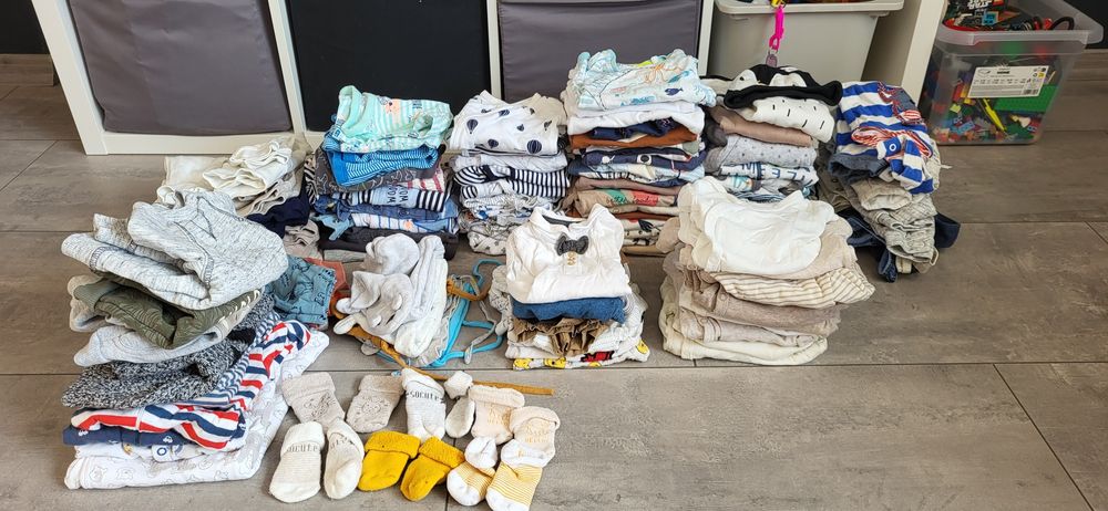 Paka ubrań chłopiec 56-68 zima wiosna