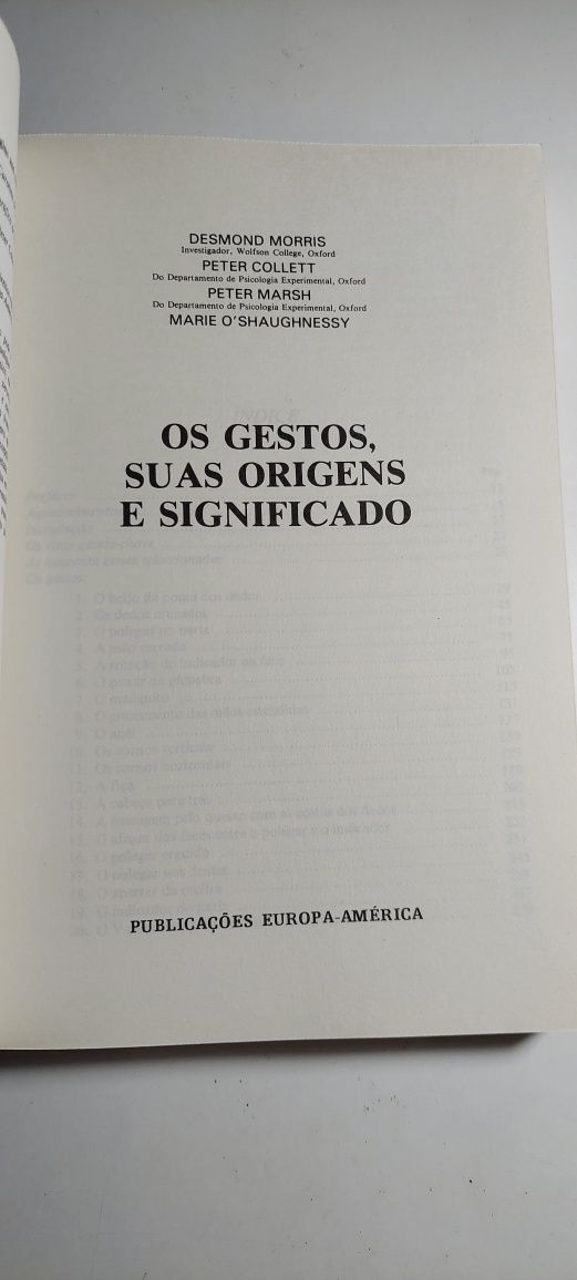 Os Gestos, Suas Origens e Significados - Desmond Morris