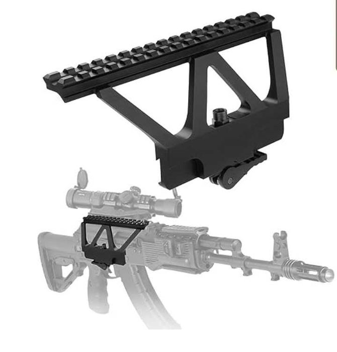 Комплект для АК: планка + приціл Vortex Crossfire + магніфайер VMX-3T