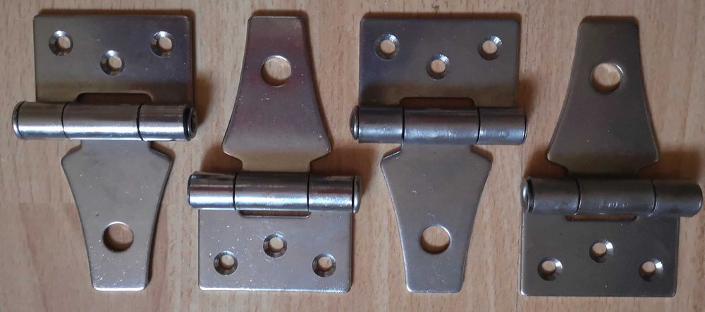 Zawiasy do skrzyń nierdzewne 10szt