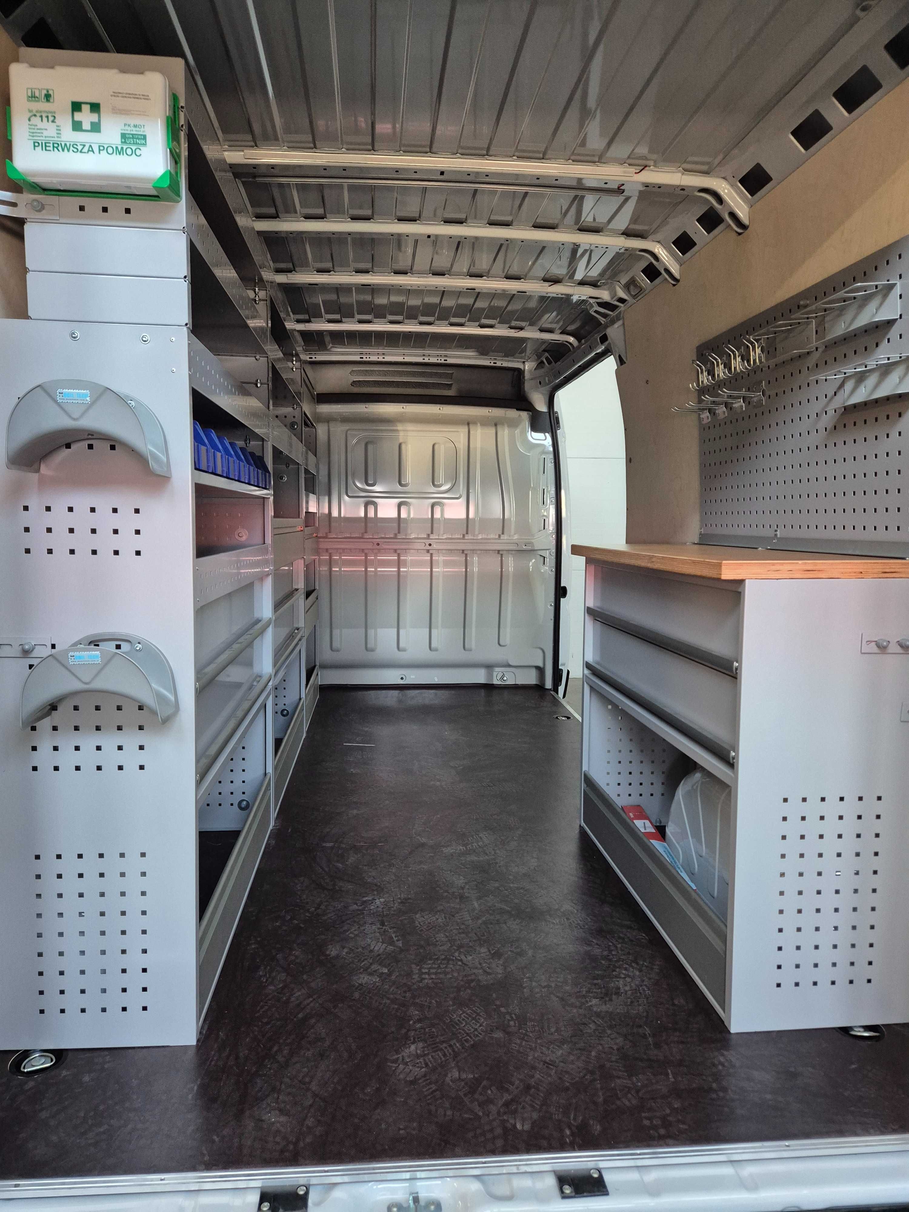 Zabudowa serwisowa warsztatowa Master Ducato L3H2 w 24h z montazem