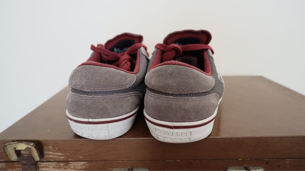 Ténis Converse Cons Trapasso Pro II Grey/Red Suede Camurça