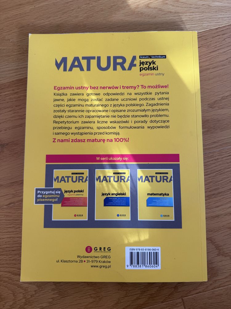 Matura język polski egzamin ustny