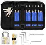 Jogo Gazuas picklock 25 peças c/cadeados transparentes portes gratis