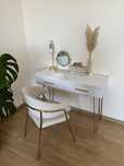 Toaletka glamour z szufladami konsola loft