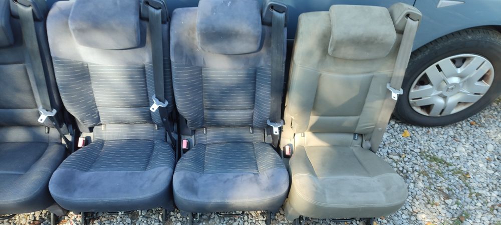 Fotel Espace IV przedlift 2i3rzad wbudowany pas bus  kamper ISOFIX