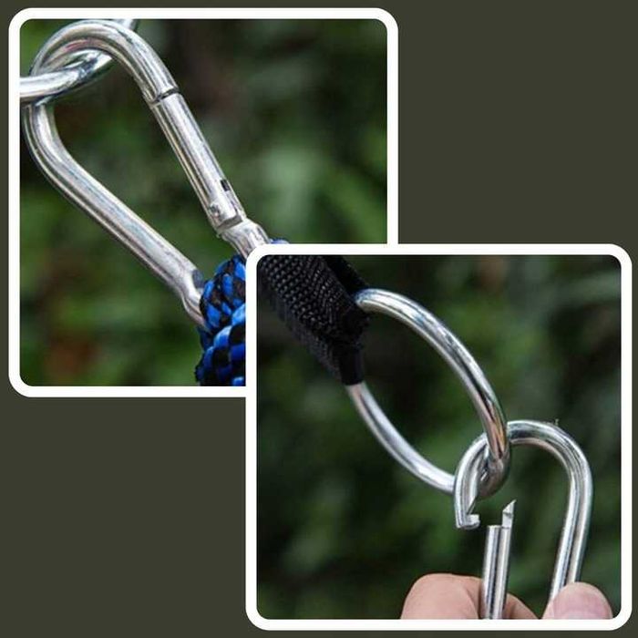 Nowy hamak ogrodowy dwuosobowy turystyczny z moskitierą 260x140