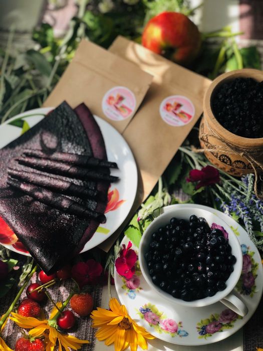 Сушена чорниця  Пастила яблуко+чорниця