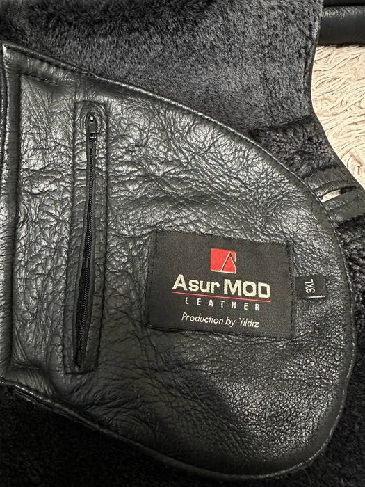 Мужская кожаная дублёнка