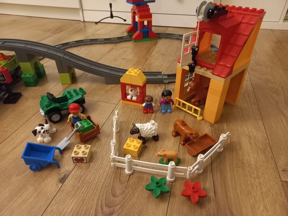 Lego duplo 10508 pociąg kolejka farma