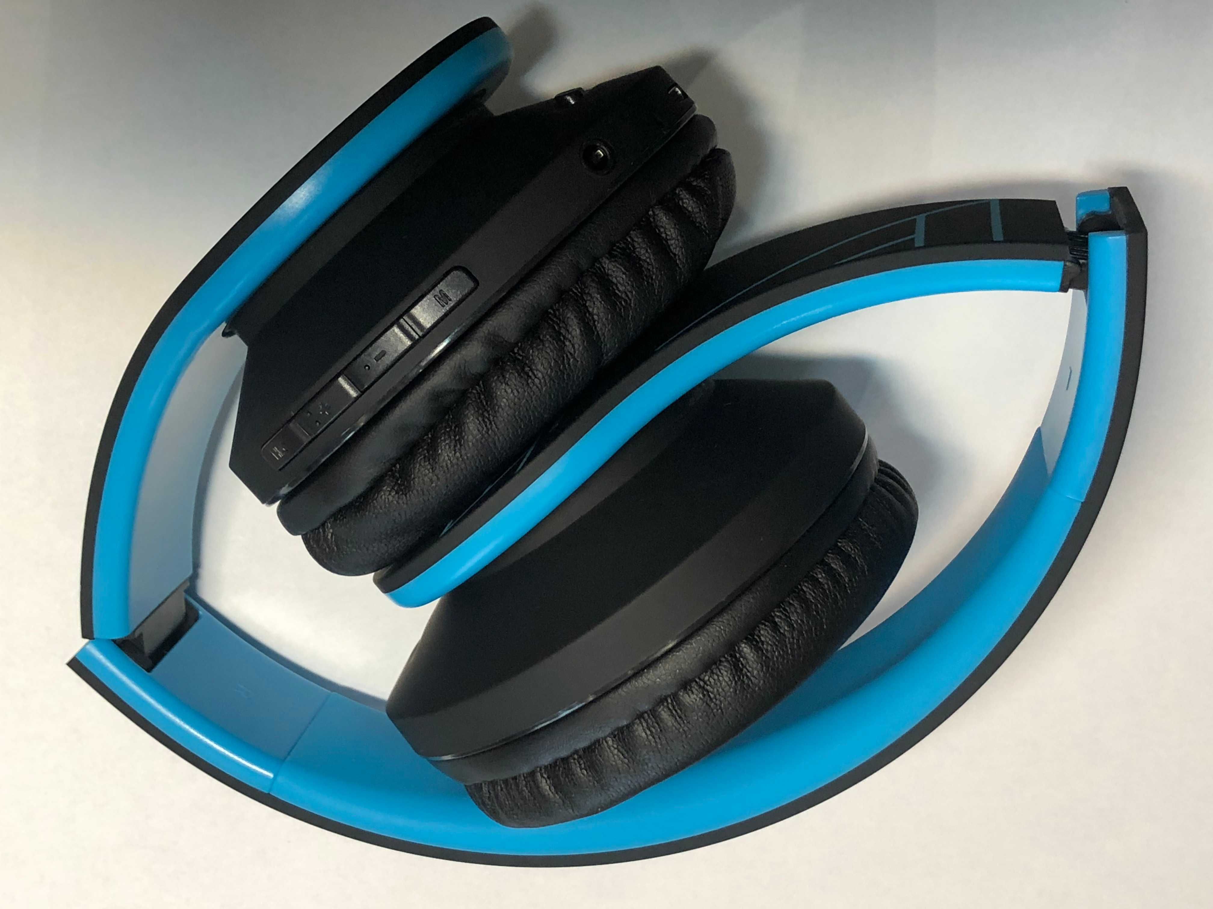 Słuchawki bezprzewodowe nauszne PowerLocus P2 niebieskie