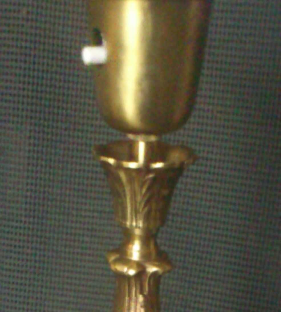 Skandynawski design lampa stołowa styl empire Einar Bäckström mosiądz