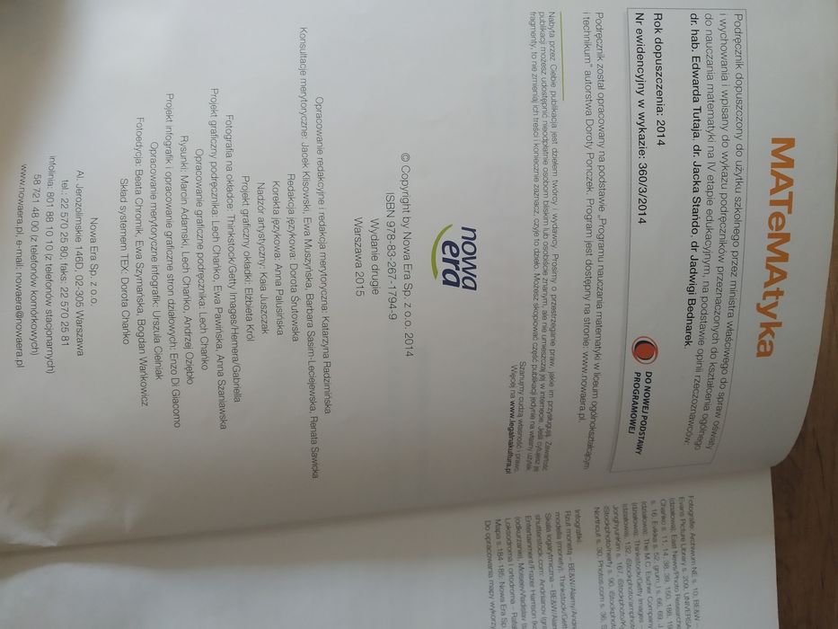 Podręcznik Matematyka 3. Zakres rozszerzony