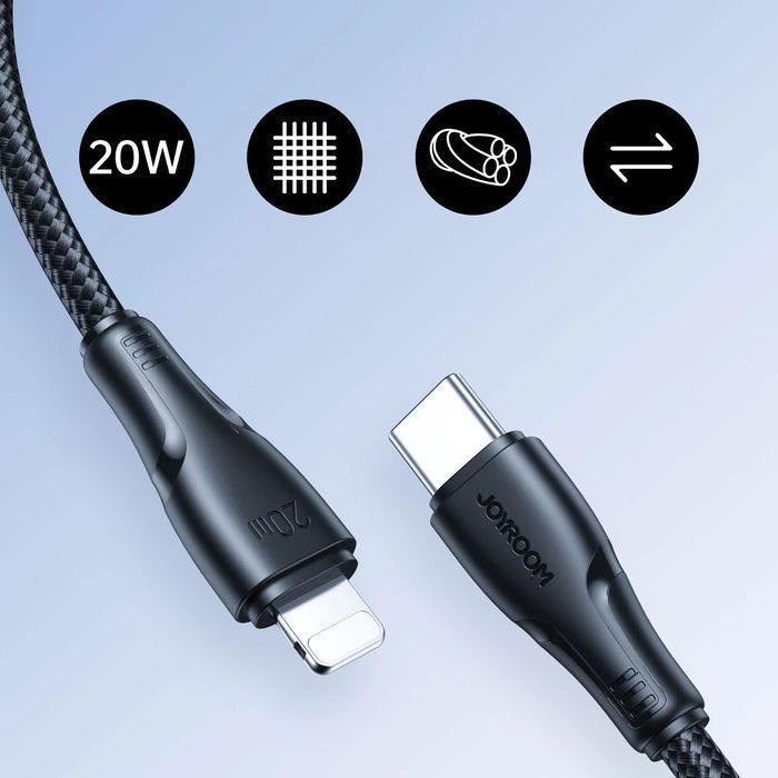 Joyroom kabel USB C - Lightning 20W Surpass Series 1,2m czarny