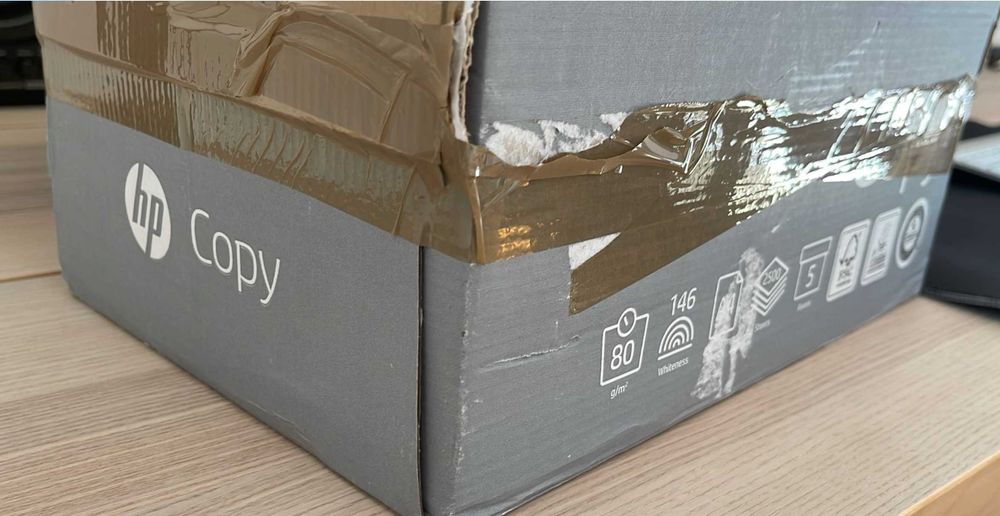 5 x Resma de Papel A5 - HP - 80gr (500 Folhas cada resma) - Branco