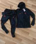 Set czarna bluza i spodnie Jordan PSG dres drill trap