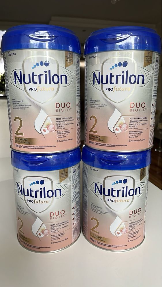 4x Mleko modyfikowane Nutrilon Profutura Duobiotik 2