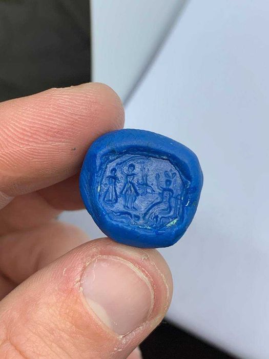 Старинное кольцо, печать перстень суд царя соломона