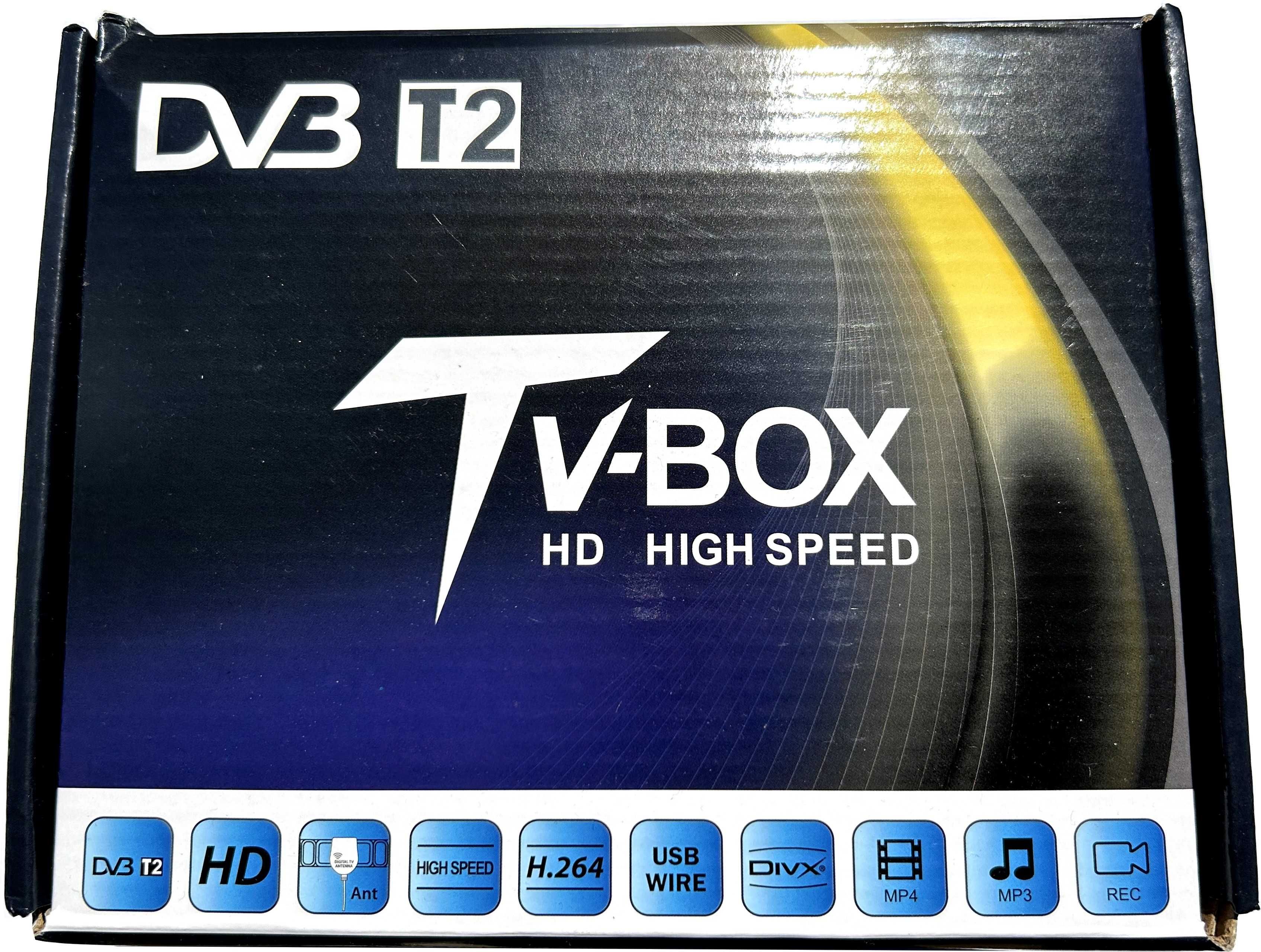 Tuner Cyfrowy Samochodowy TV DVB-T2 H.265 HEVC HDMI 2x antena 12V 24V
