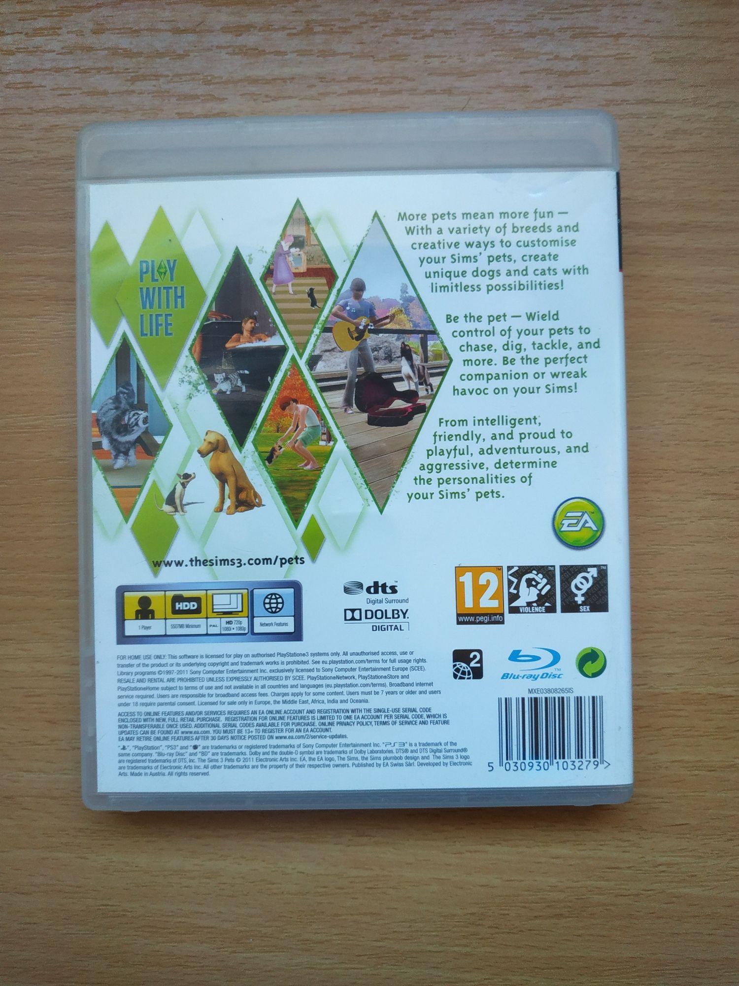 The Sims 3 zwierzaki ps3,pl,#,możliwa wysyłka przez olx