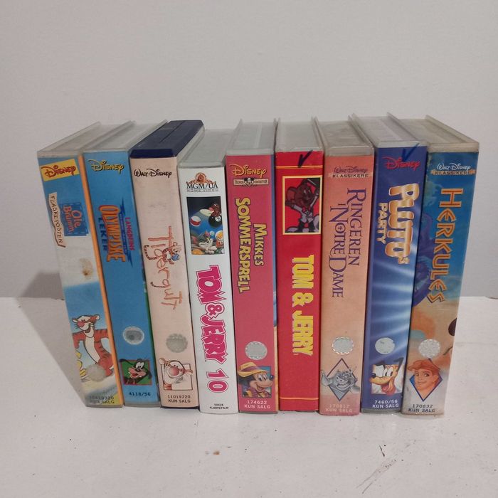 Conjunto filmes infantis VHS