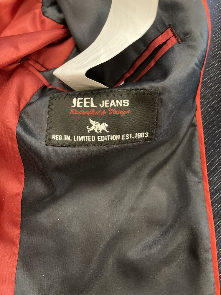 Marynarka Jeel Jeans szara łaty casual święta