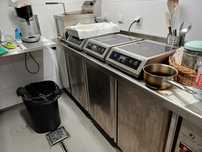 Balcão refrigeração em inox com mutor a parte