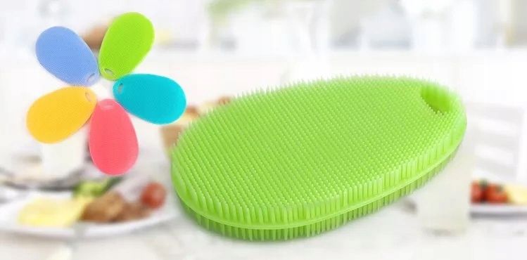 Myjka Silikonowa Gąbka do mycia naczyń Zmywak kuchenny Szczotka