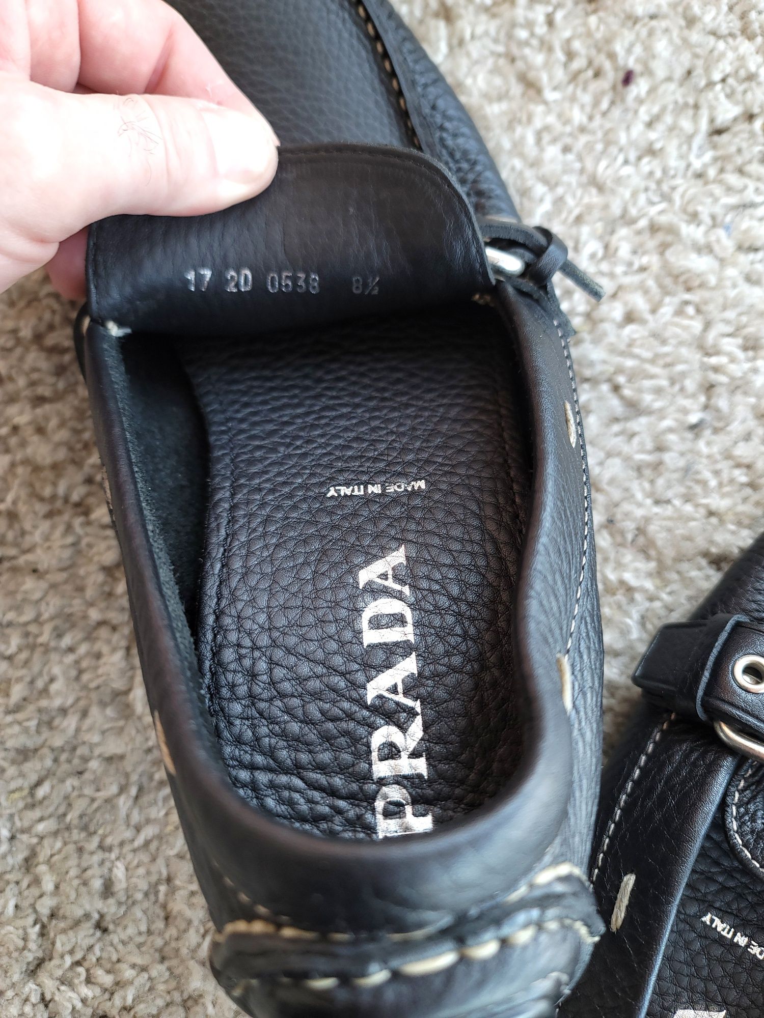 Мокасини PRADA р 42-43 Італія Оригінал! Лофери топсайдери