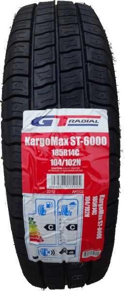 4x Opony 185R14C GT Radial Kargomax St-6000 Nowe Mocne