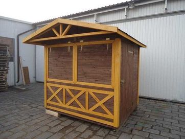 Domek handlowy 4 drewniany kiosk sklepik producent C1