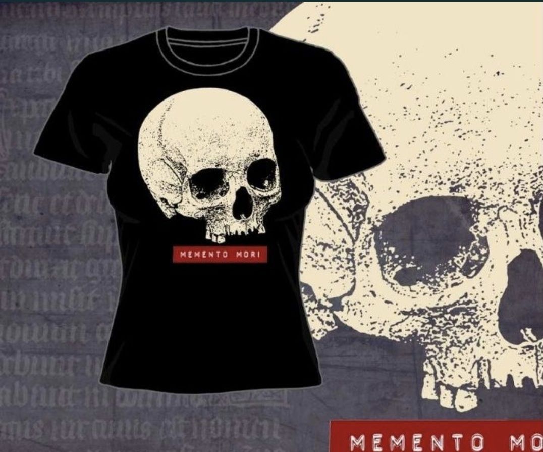 Koszulka Memento Mori damska czarna M [Nowa w folii]