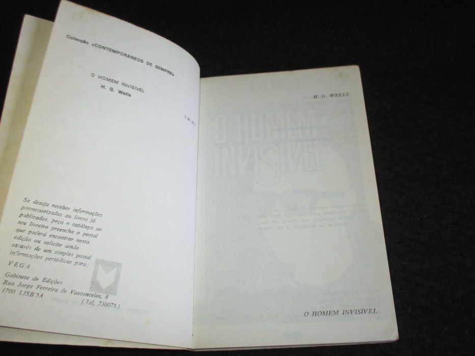 Livro O Homem Invisível H. G. Wells