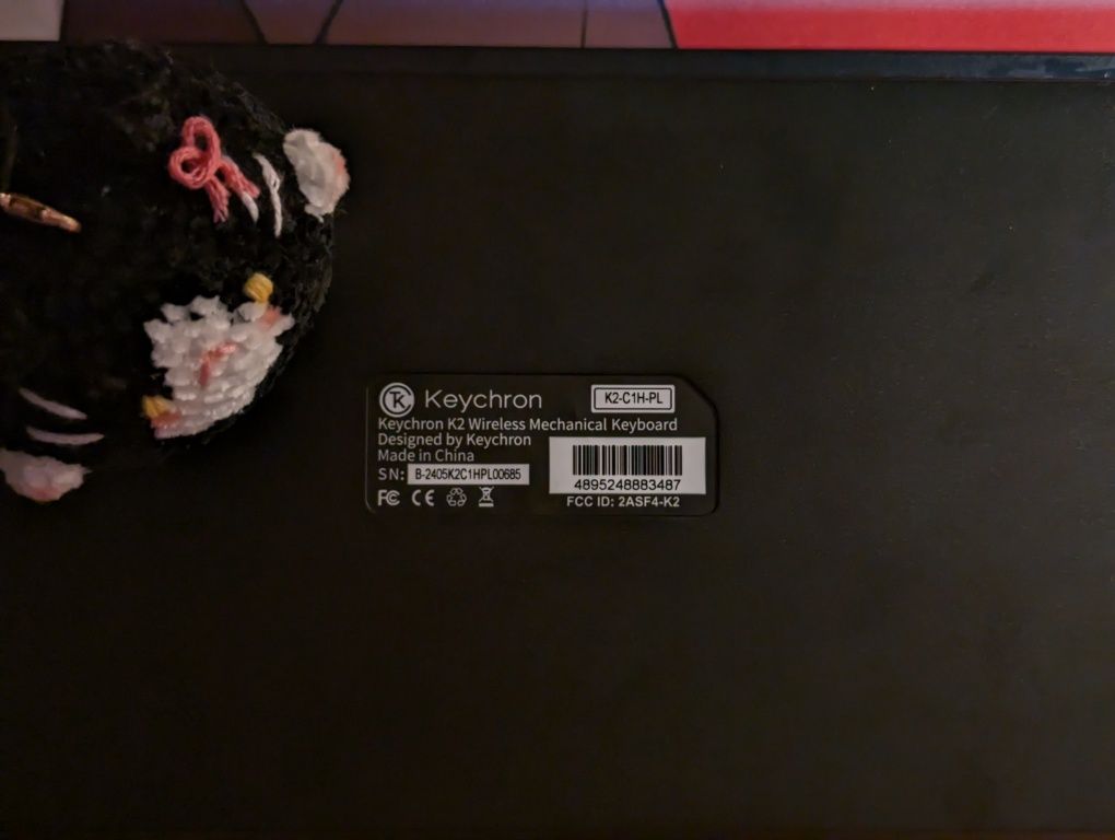 Nowa klawiatura Keychron K2V2 Aluminium Red, HotSwap mechaniczna hyper