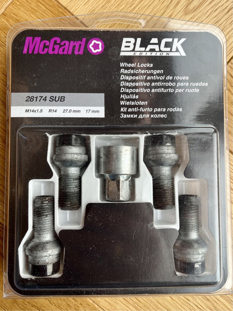 McGard śruby zabezpieczające Mercedes 28174 SUB M14x1.5 Black Edition