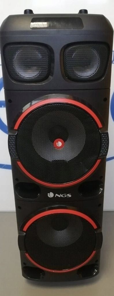 Coluna Bluetooth NGS Wild Dub 1 – 300W 2x8” – Som Potente e Nítido