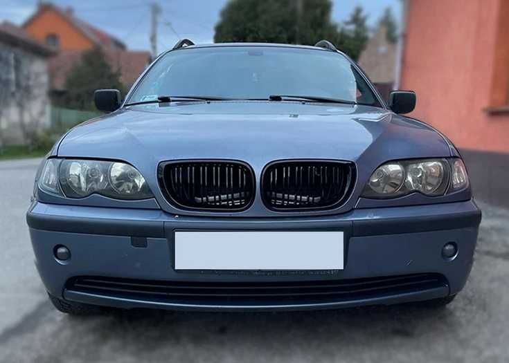 Nerki grill atrapa Czarny połysk BMW E46 SEDAN TOURING LIFT 2001/2006
